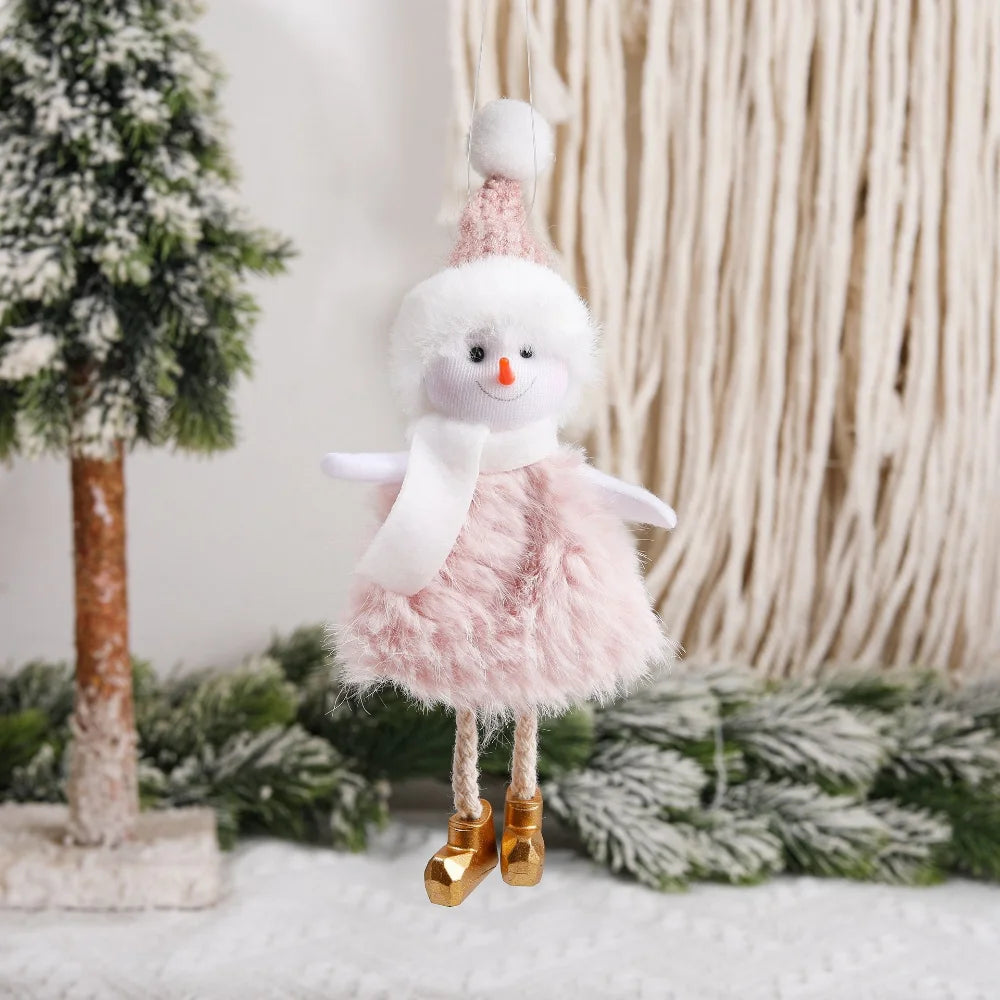 Ángeles navideños con colgante y muñecas para el árbol de Navidad 2026 Decoración navideña para el hogar.