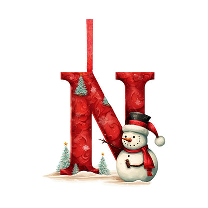 Letras colgantes acrílicas de la A a la Z (26 letras). Ideal para decorar el árbol de Navidad.