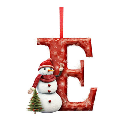 Letras colgantes acrílicas de la A a la Z (26 letras). Ideal para decorar el árbol de Navidad.