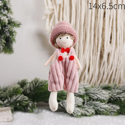 Ángeles navideños con colgante y muñecas para el árbol de Navidad 2026 Decoración navideña para el hogar.