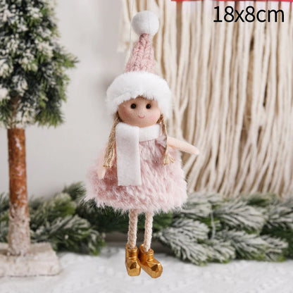 Ángeles navideños con colgante y muñecas para el árbol de Navidad 2026 Decoración navideña para el hogar.