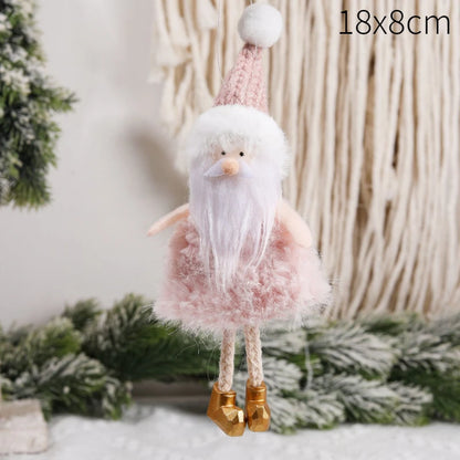 Ángeles navideños con colgante y muñecas para el árbol de Navidad 2026 Decoración navideña para el hogar.