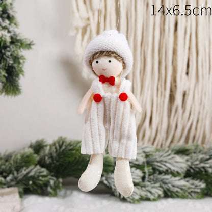 Ángeles navideños con colgante y muñecas para el árbol de Navidad 2026 Decoración navideña para el hogar.