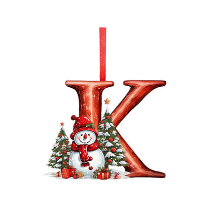 Letras colgantes acrílicas de la A a la Z (26 letras). Ideal para decorar el árbol de Navidad.