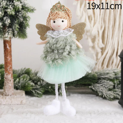 Ángeles navideños con colgante y muñecas para el árbol de Navidad 2026 Decoración navideña para el hogar.