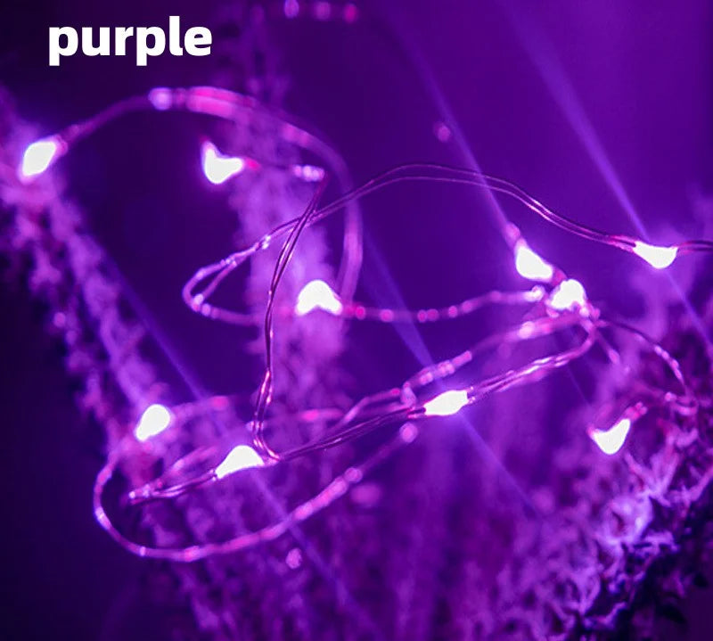 Luces LED Decorativas en Alambre de Cobre – USB 5V